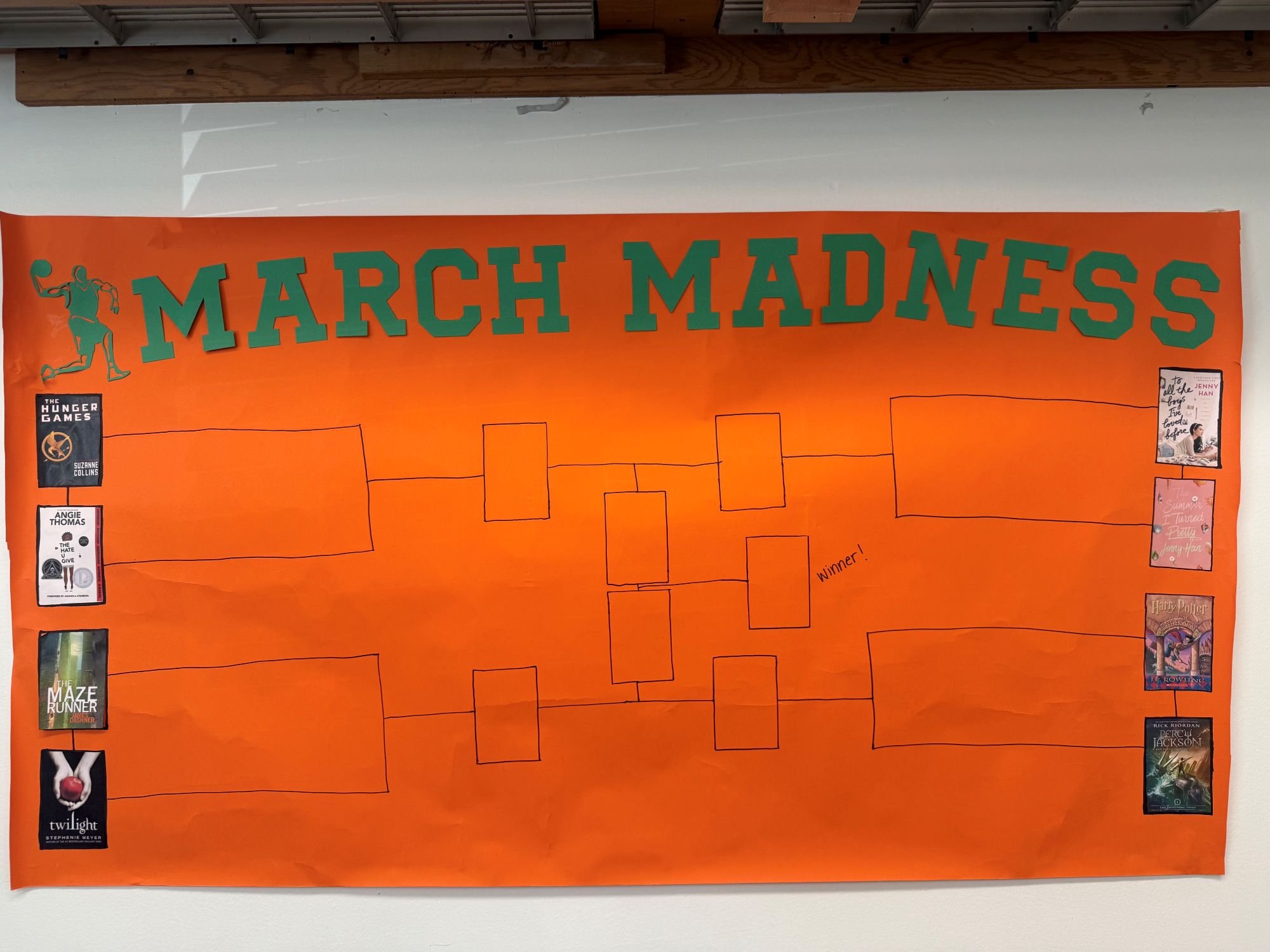March Madness Book Bracket Poster