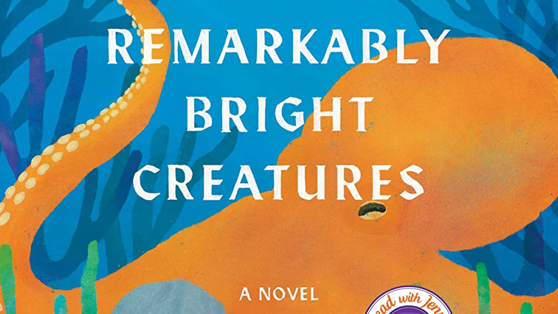 book cover featuring an underwater scene with a orange octopus