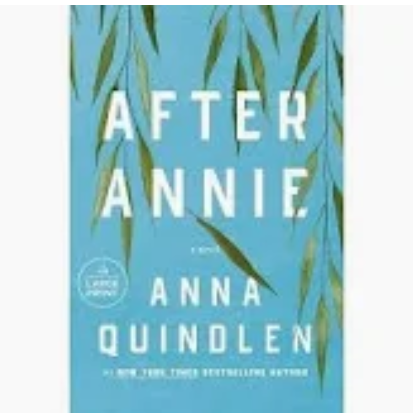 teal background with hangin willow branches and the word After Annie in white font