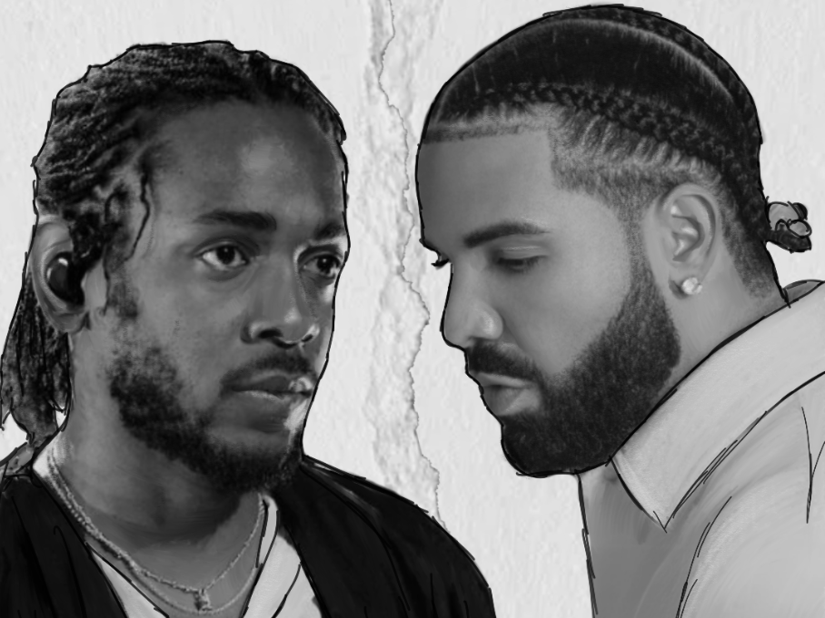 Kendrick Lamar and Drake 