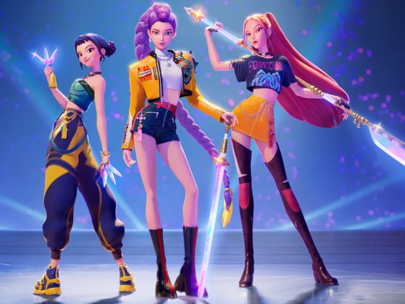 The K Pop Demon Hunters Trio